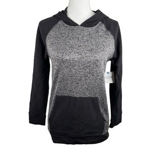 Arizona Black & Gray Long Sleeve Hoodie Sweatshirt Front‎ Pocket Size Large New!